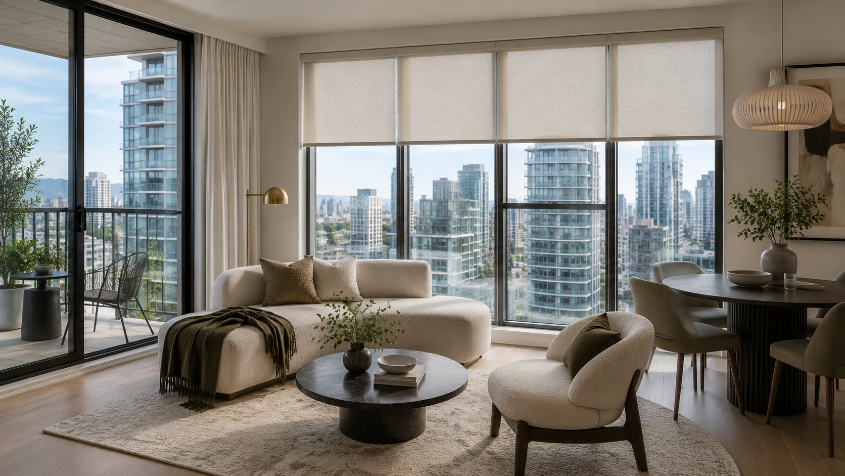 Luxblinds 2 window coverings for condos