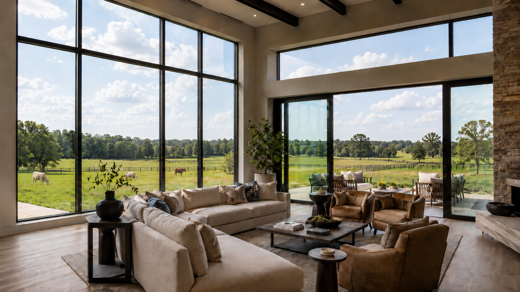 Luxblinds window coverings for large windows