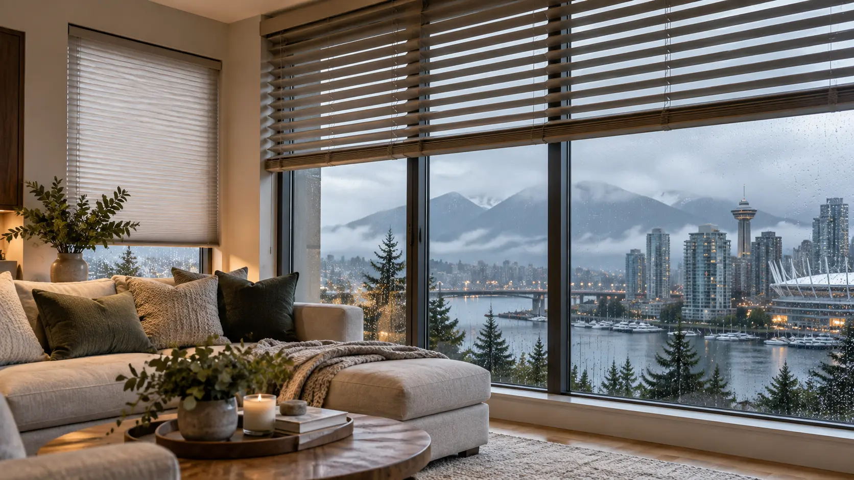 Best Window Coverings for Vancouver’s Rainy Climate